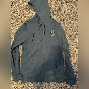 Green Zip-Up Hoodie Peloton